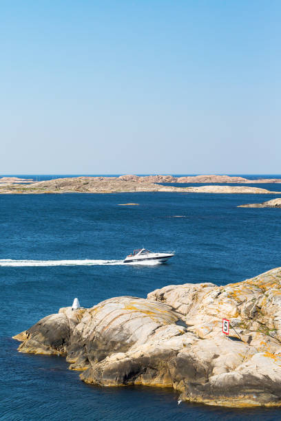 istock Motorboat in the rocky archipelago 2155289938