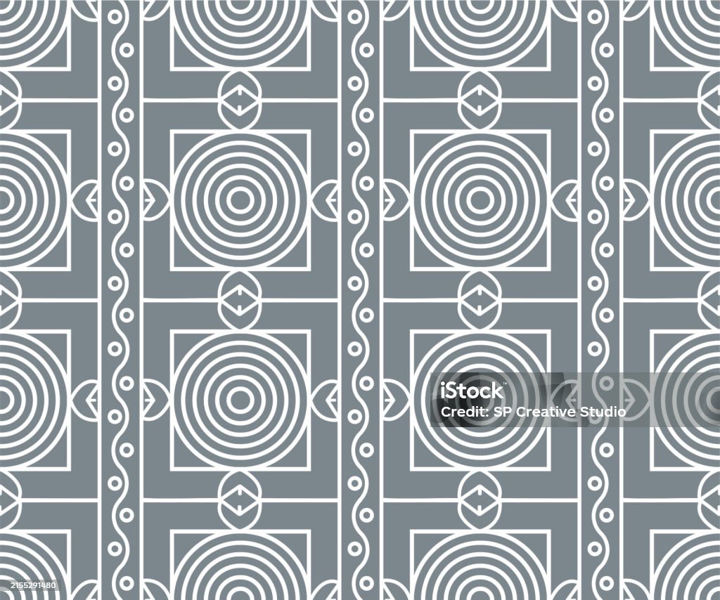 Hand Drawn Abstract Shape Pattern Design Vector Stock Illustration ...