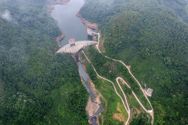 istock A reservoir and dam in the mountains 2155295295