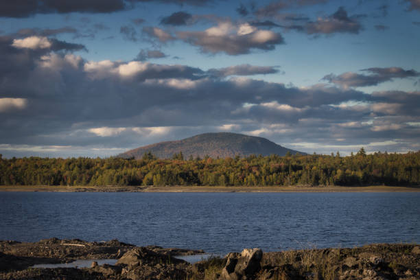 istock Golden hour while camping in Maine 2155296299