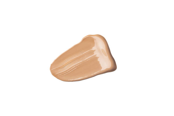 istock Make up smear swatch foundation smudge texture isolated on a white or transparent background swatch of cosmetics 2155306455