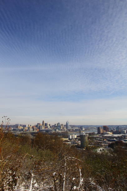 Cincinnati, Ohio Seen From Devou Park, Kentucky in Winter