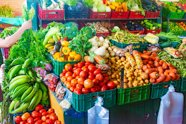 istock fresh vegetables and vegetables in a market square in Colombia 2155311254
