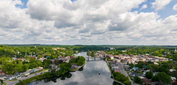 istock In spring，Aerial downtown of Campbellford, Canada 2155314043