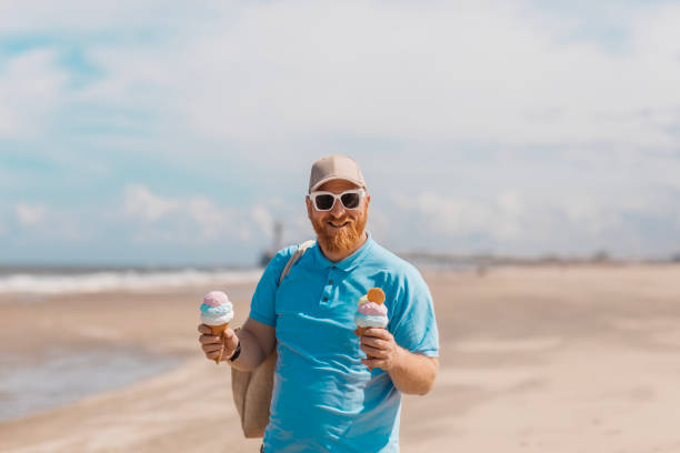 istock A handsome redhead man enjoying beach down time in Den Haag 2155323364
