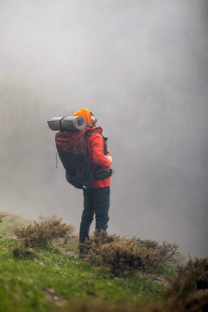 istock Solo hiking adventure in the mountains 2155326986