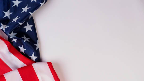 istock USA flag for Independence day on white background 2155333771
