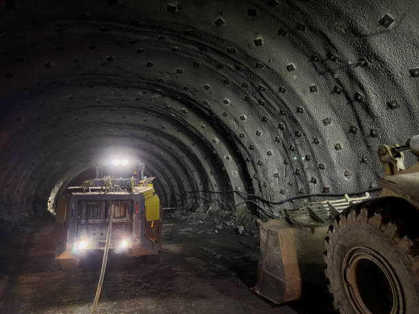 istock Construction site of tunnel through mountains of  expressway project in Turkey 2023 2155334451