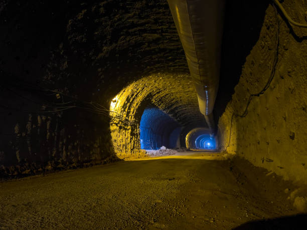 istock Construction site of tunnel through mountains of  expressway project in Turkey 2023 2155334453