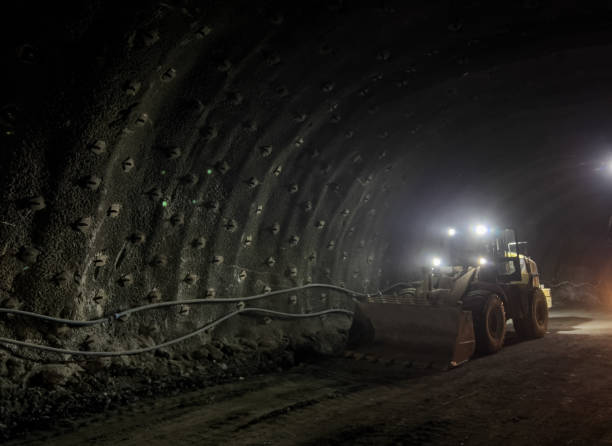 istock Construction site of tunnel through mountains of  expressway project in Turkey 2023 2155334458