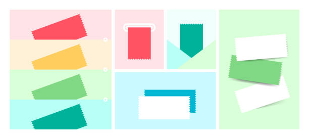 istock Coupon ticket template. Design of various coupons for promotion and sales. 2155336602