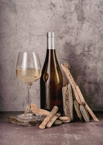 istock Drink photography of white wine with glass 2155337563
