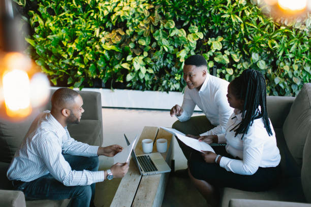 istock Young African Business People having a Meeting 2155339063