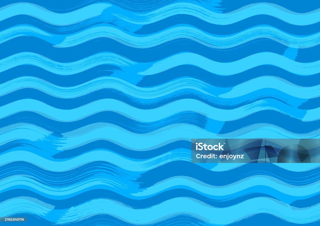 Blue Wavey Line Pattern Seamless Blue Wavy Lines Pattern Background Stock Illustration ...