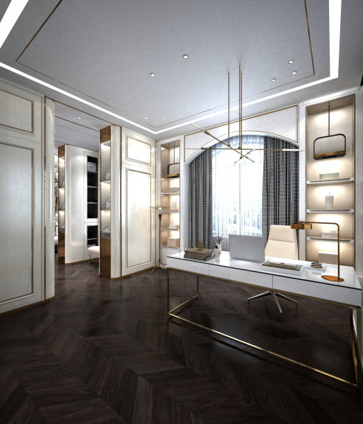 istock 3d render of dressing room, cloak room 2155340811