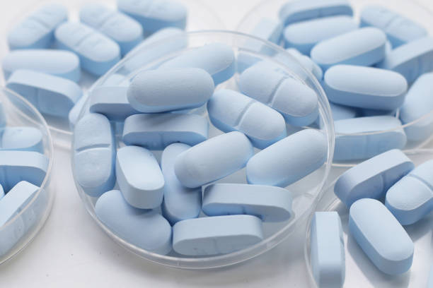 istock PrEP ( Pre-Exposure Prophylaxis) used to help protect people from HIV, white background. 2155356070