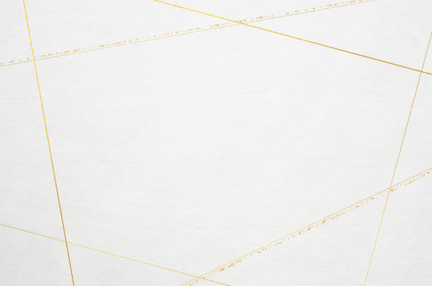 istock White Japanese Washi paper texture with classy gold pattern 2155356881