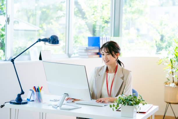 business woman working in the office