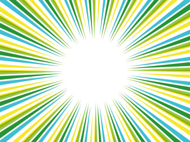istock Vivid color pop line background material_light blue x yellow x green 2155365323