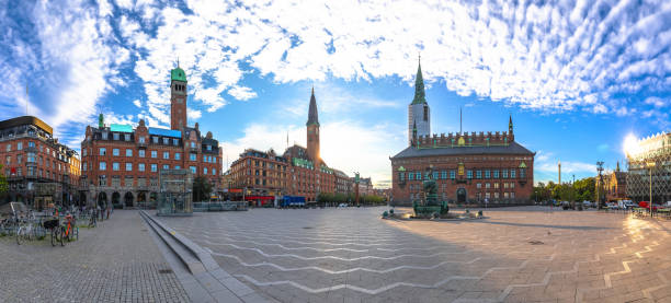 istock City Hall Square Radhuspladsen in central Copenhagen panoramic view 2155366692