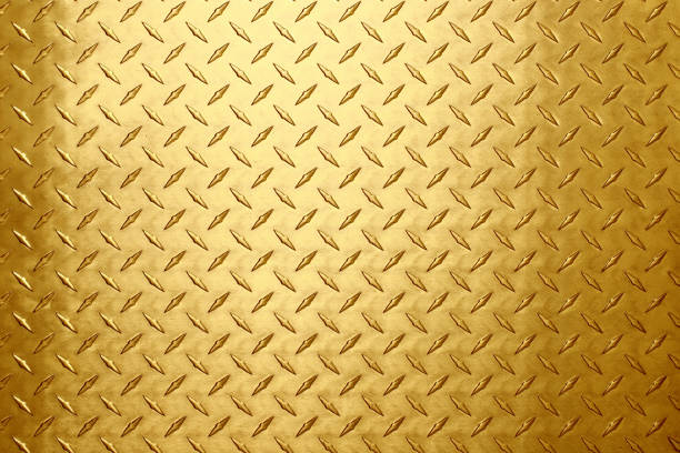 metallic gold texture with diamond embossed. abstract metal background.