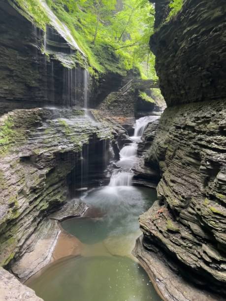 istock Rock formations in Watkins Glen State Park, NY 2155369266