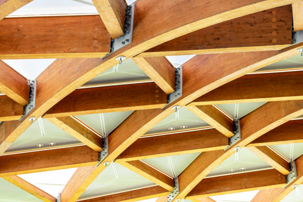 Wooden framing construction for new houses