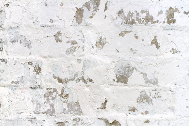 istock The texture of old flaky whitewash. 2155373233