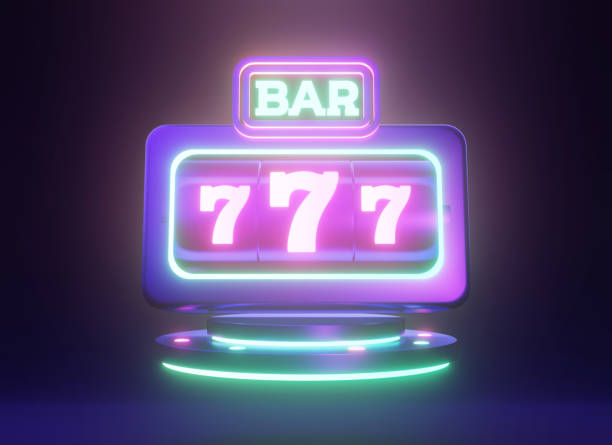 3d rendering icon of casino slot gambling