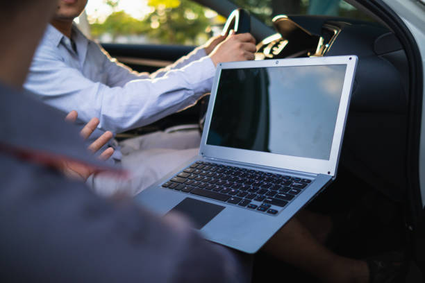 istock Technicians from service center inspect and assist customers cars that are having problems while traveling build confidence in customers who choose buy car from service center and receive help quickly 2155385435