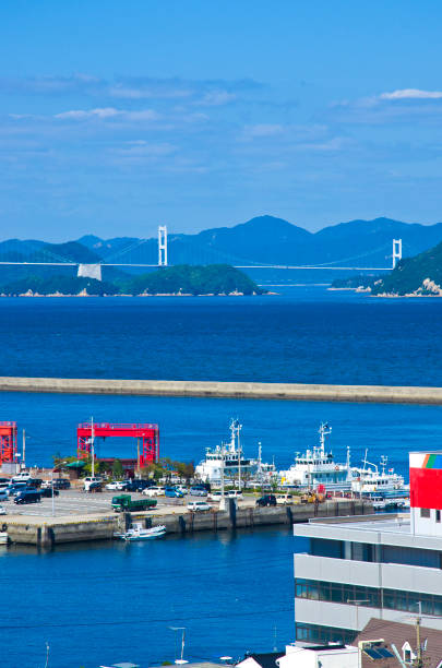 Imabari Cityscape in Ehime Prefecture, Shikoku, Japan.