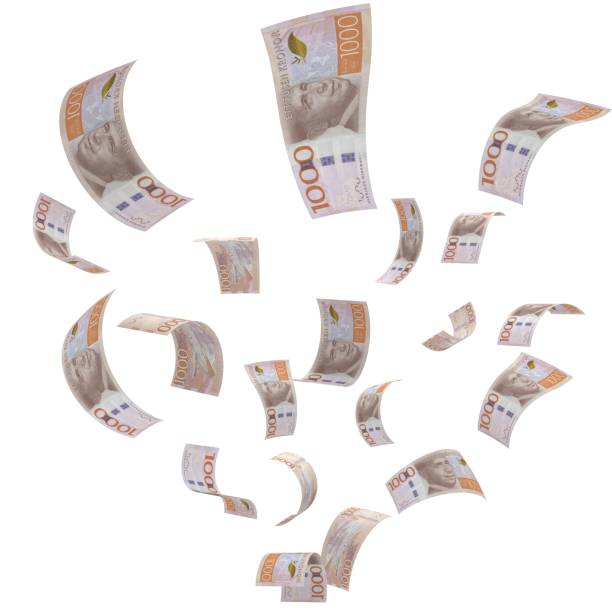 istock Swedish krona falling money finance crisis 2155385817