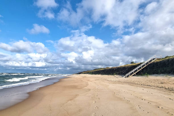istock Beautiful coast of the cold Baltic Sea. 2155391439