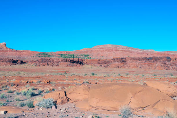 istock Desert Landscape With Mountain in Background 2155391783