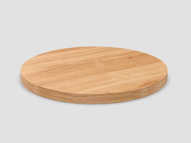 istock Blank pizza food serving tray template. 2155396326