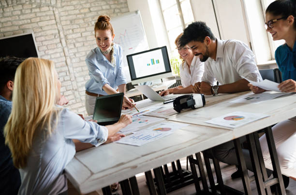 istock Entrepreneurs designers architects business people conference in office 2155396669