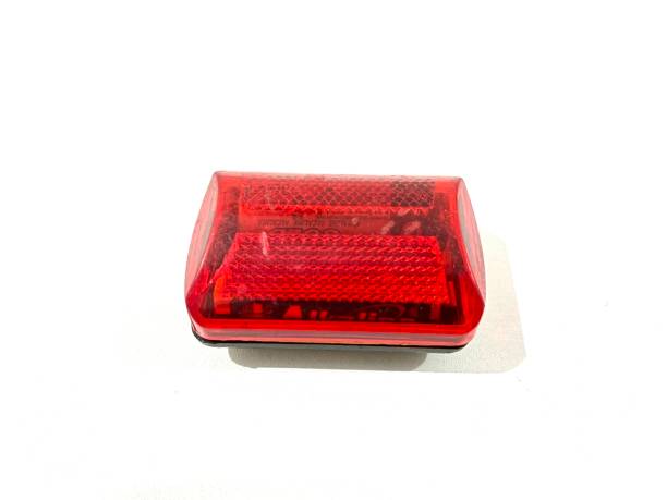 istock Red rear bike lamp isolated on white background 2155399477