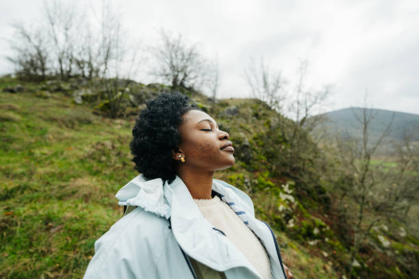 istock Young woman's hiking the beautiful nature 2155399883