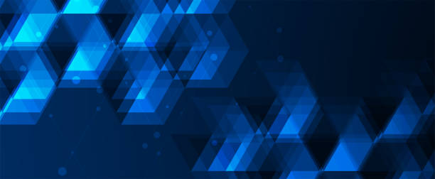 istock Geometric hexagon abstract background with simple polygonal elements. Medical, business, technology or science design.Vector art. 2155413950