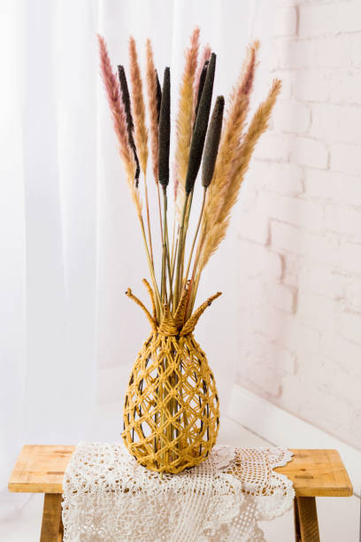 istock Dry grass bouquet on a white background 2155413991
