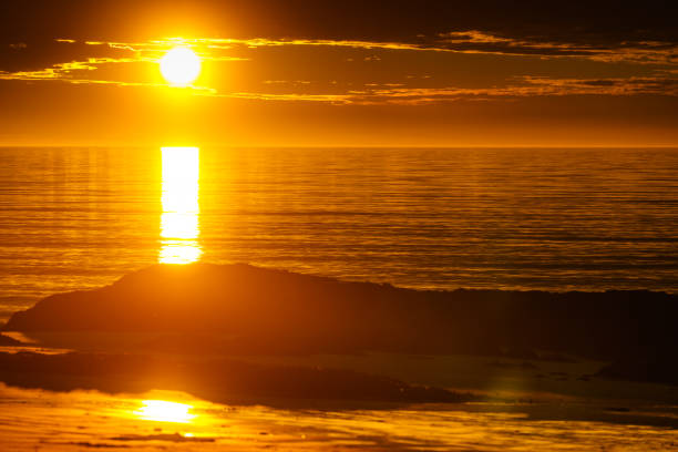 Red Sunrise in Greece