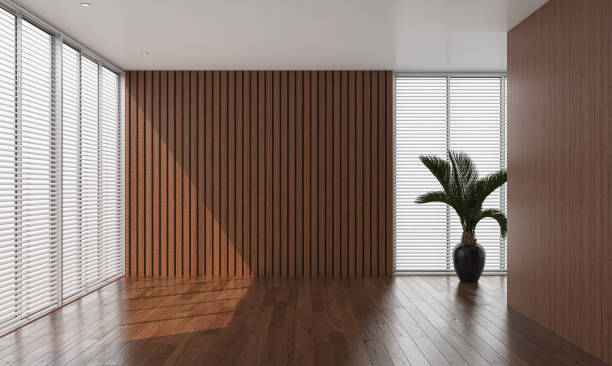 istock Illustration 3D rendering large luxury modern bright interiors Living room mockup computer digitally generated image 2155416966