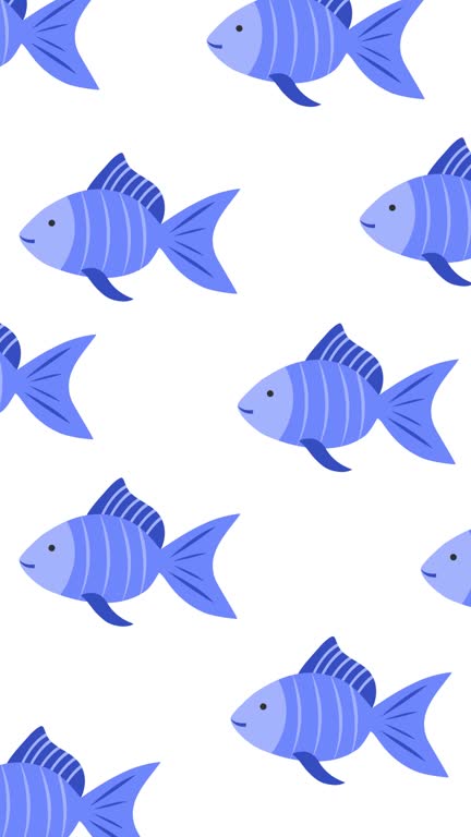 Animated Rectangle Fish Free Animated fish Stock Video Footage