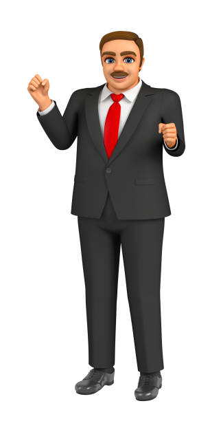 Sinister senior businessman