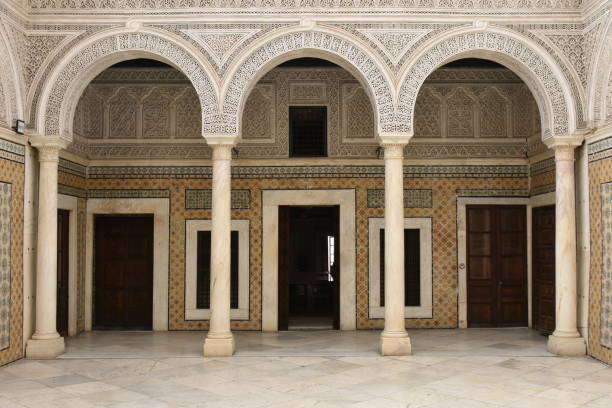 istock Short Arcade at End of Courtyard in Dar Lasram Palace, Tunis 2155428085