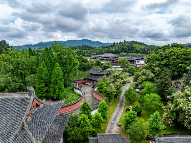istock Ancient buildings in China 2155430415