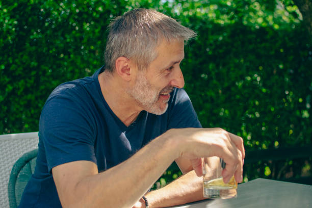 istock Portrait of a man drinking whiskey 2155435090