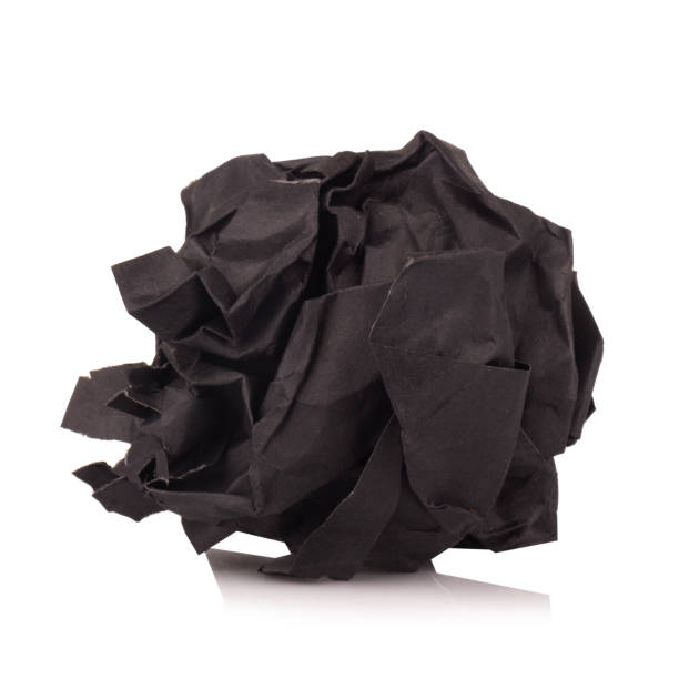 istock paper ball black isolated on white background 2155435971