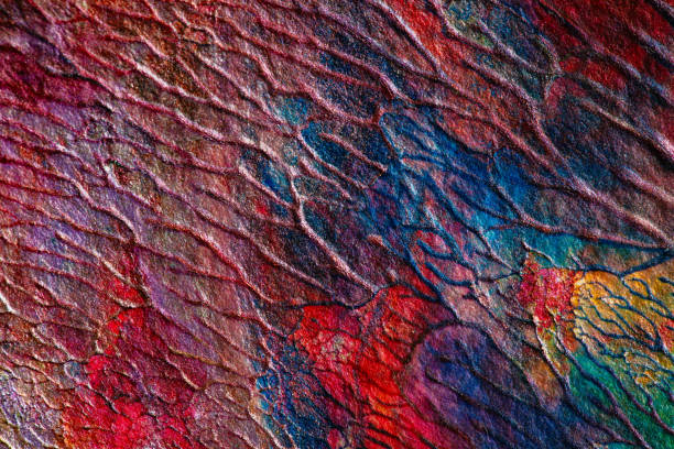 closeup of multicolored painting textured background for design purpose