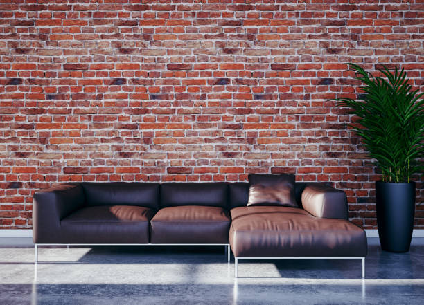 istock Large luxury modern bright interiors Living room mockup illustration 3D rendering image 2155438690